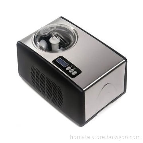 Ice Cream Maker with LCD Display, Auto Control and 1.5L Capacity